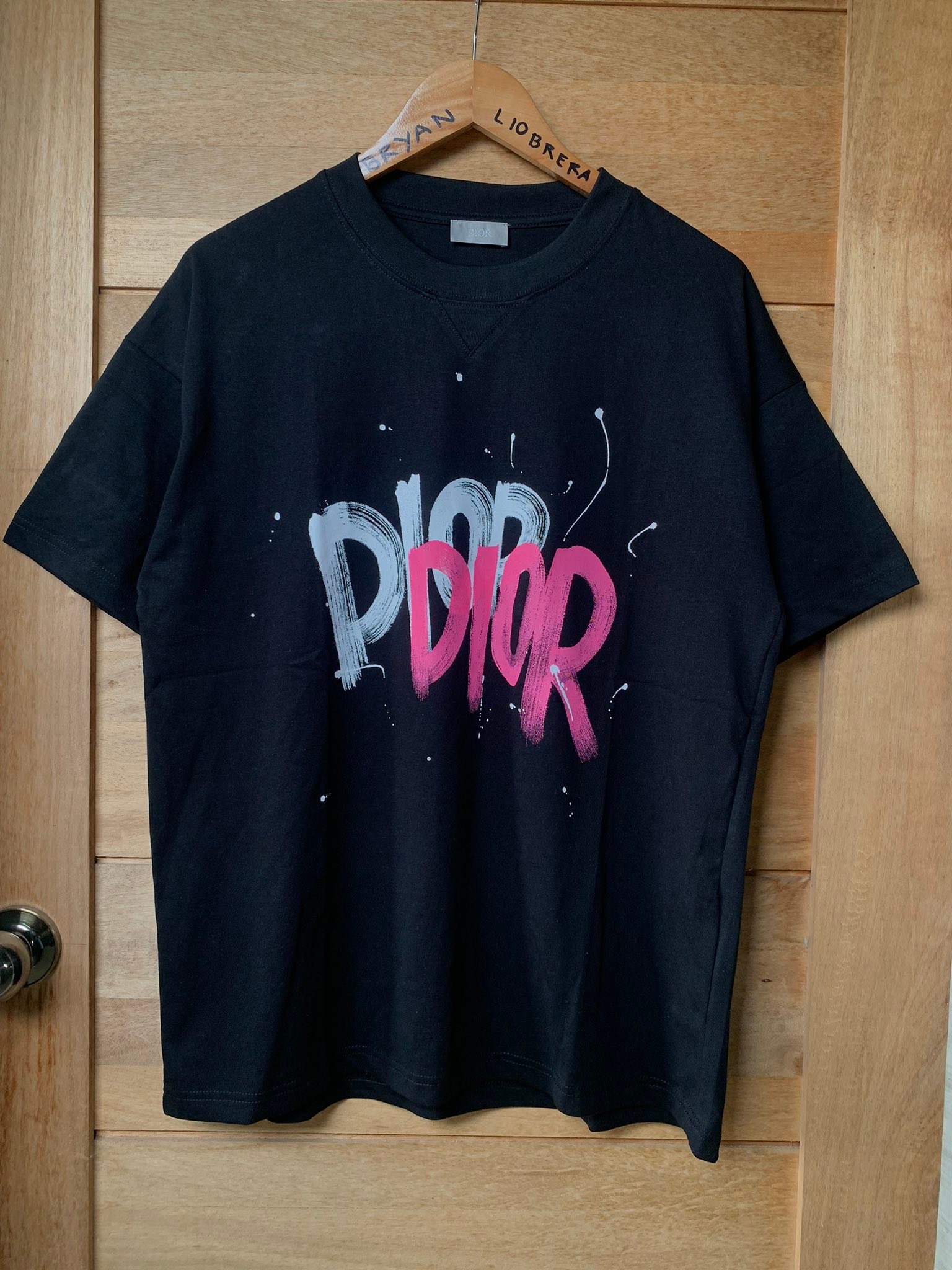 Dior Splash-Paint Double Script Tee