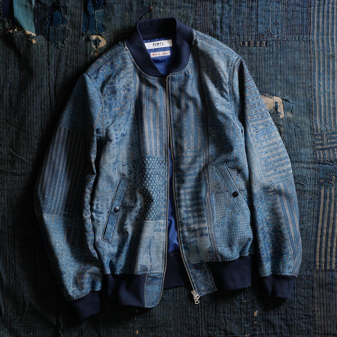 FDMTL BORO PLEATS BOMBER JACKET できん ジャケット