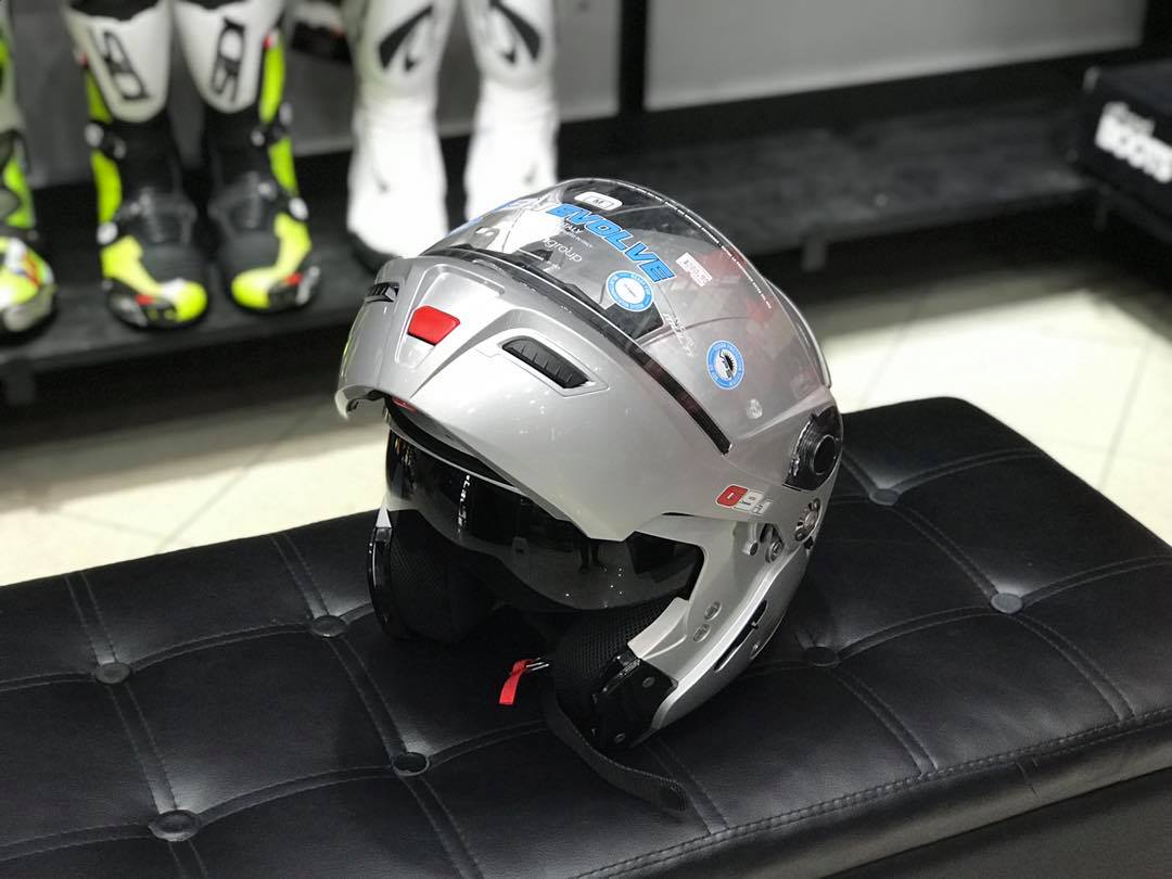 nolan grex flip up motorcycle helmet G9.2 Offset N-Com Front set up for N Nolan N90-3 Classic N-Com Flip-Up