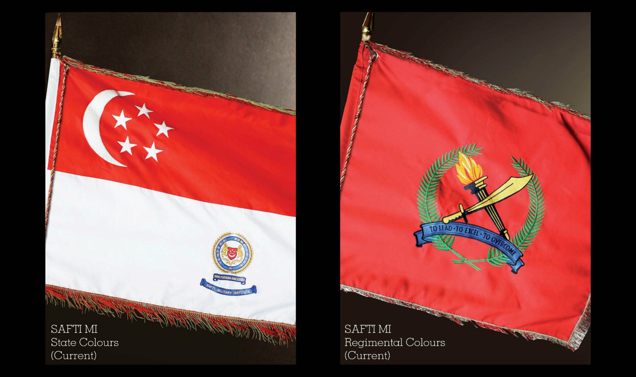 Officer Cadet School, Singapore - The new SAFTI Colours were presented ...