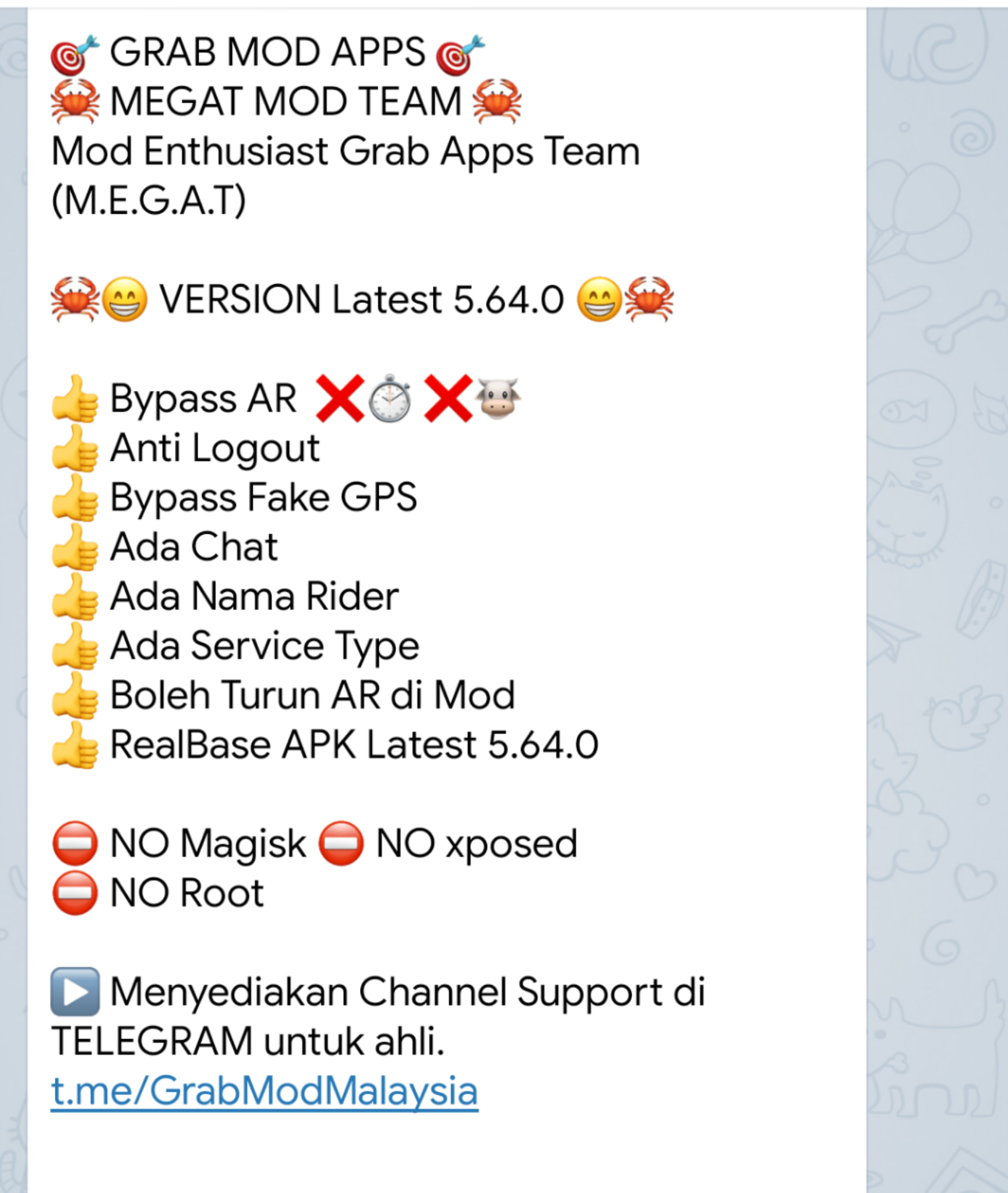 Grab Mod Murah Malaysia