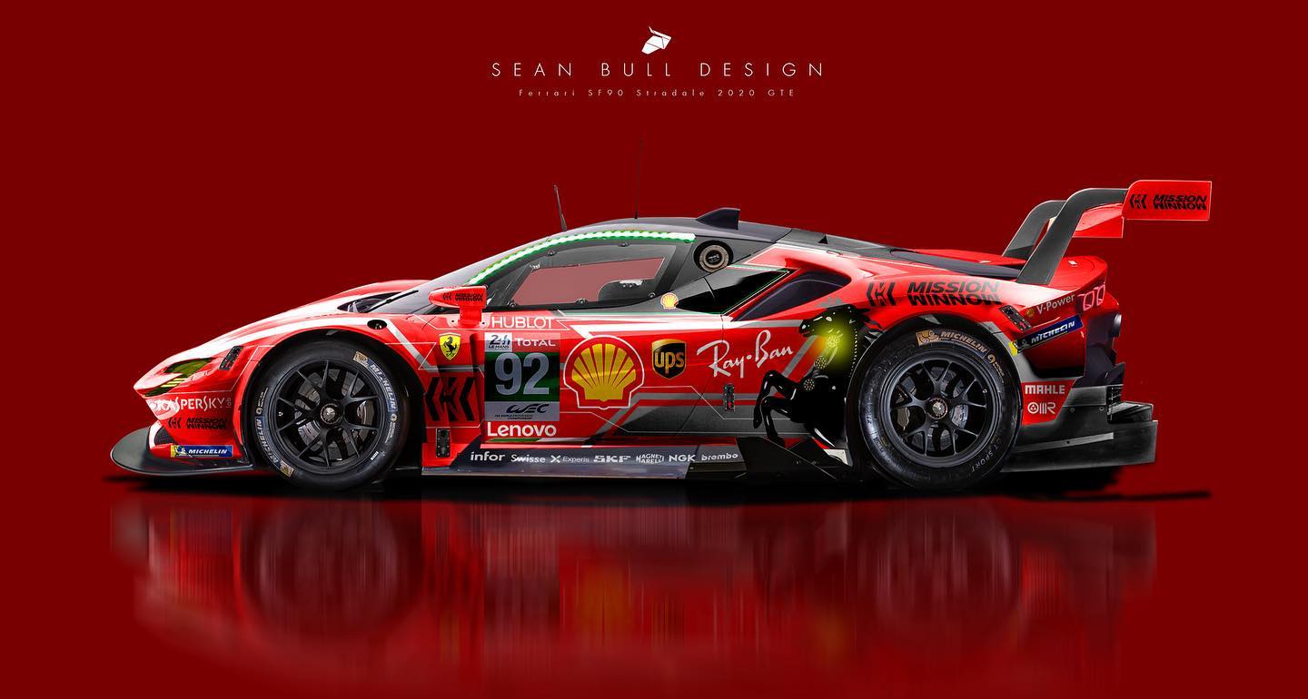 Ferrari SF90 Stradale GTE Concept and livery