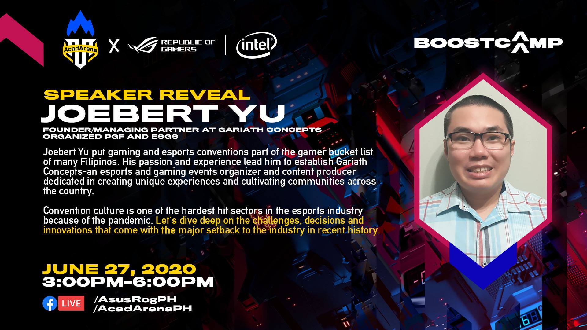 ASUS - Another teacher is joining us for #ROG & AcadArenaPH's BOOSTCAMP ...