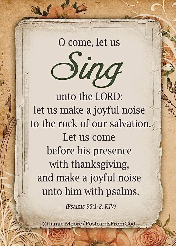 Postcards From God - Make a joyful noise unto the LORD! https://www ...