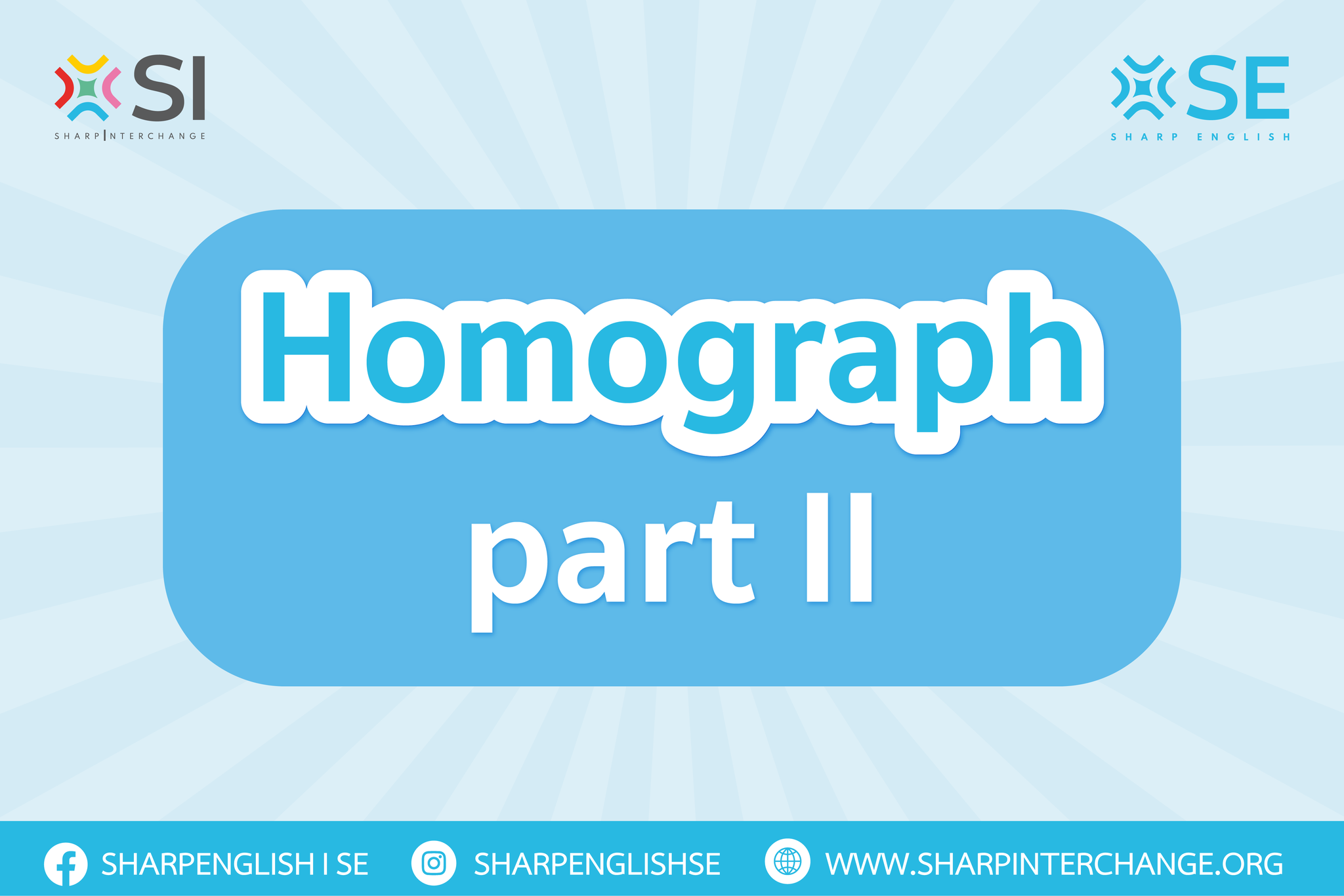 🌟Homograph part II 📍รู้หรือไม่ว่า... - Sharp English l SE