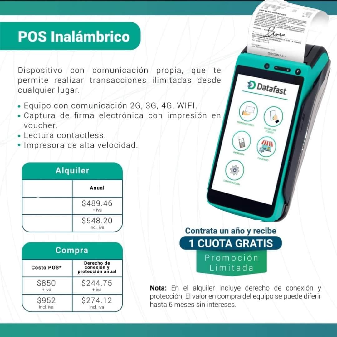 Datafast Productos | Cuenca