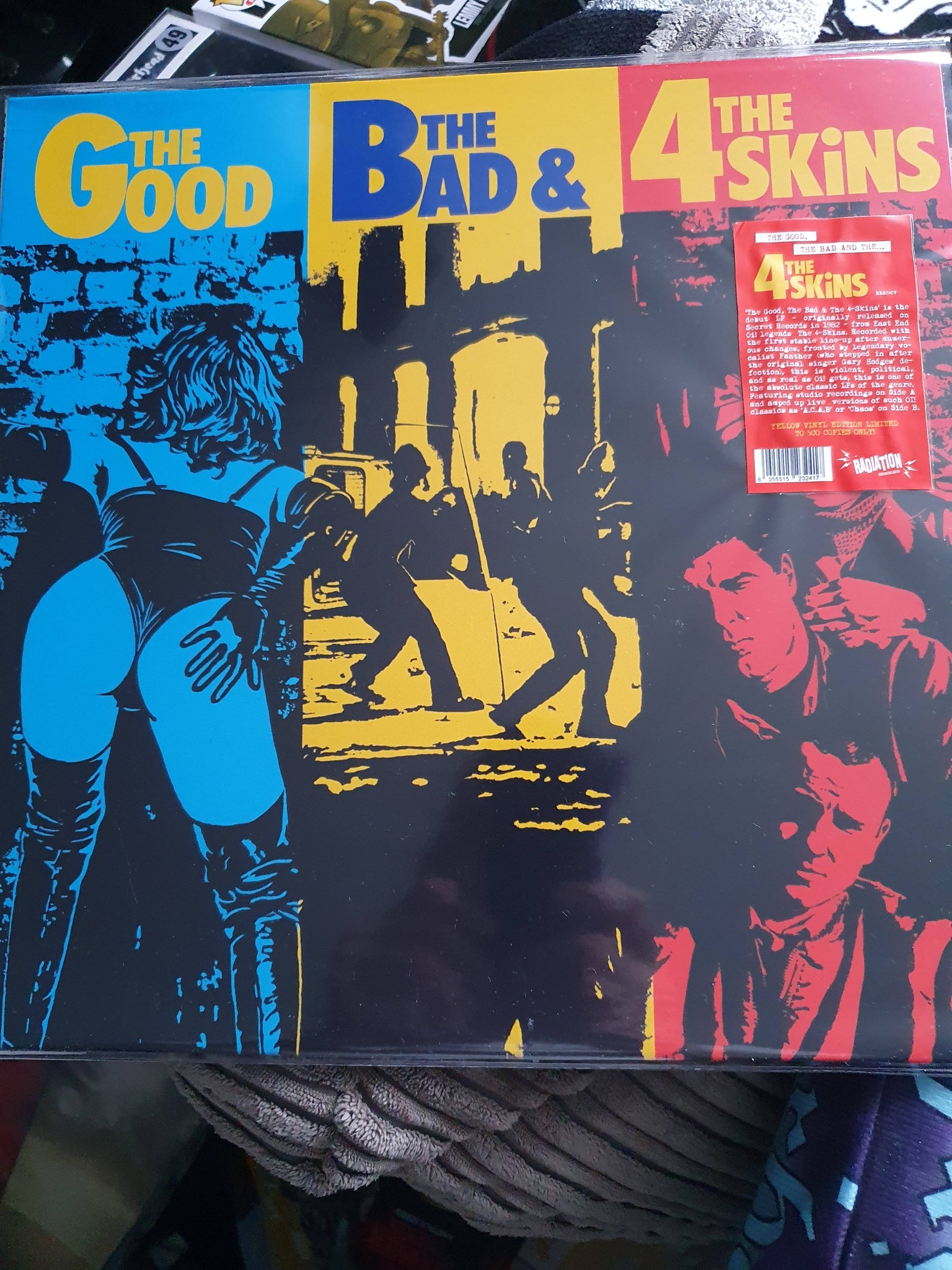The 4Skins yellow vinyl record
