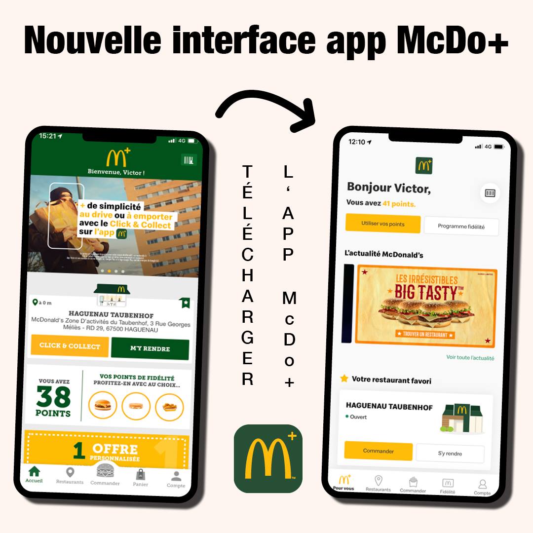 [Nouvelle Interface McDo+] 📱... - McDonald's Gundershoffen