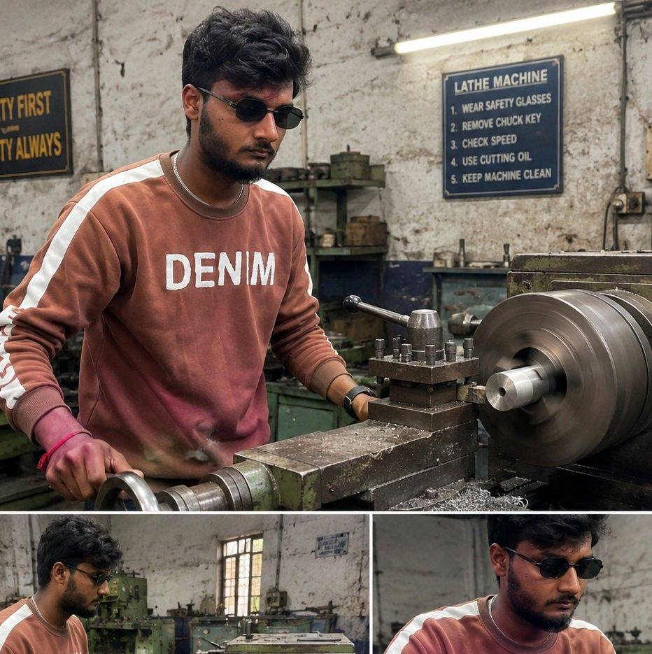 Cleaning thread #lathemachine #metal #repair #thread #machine | Babu ...