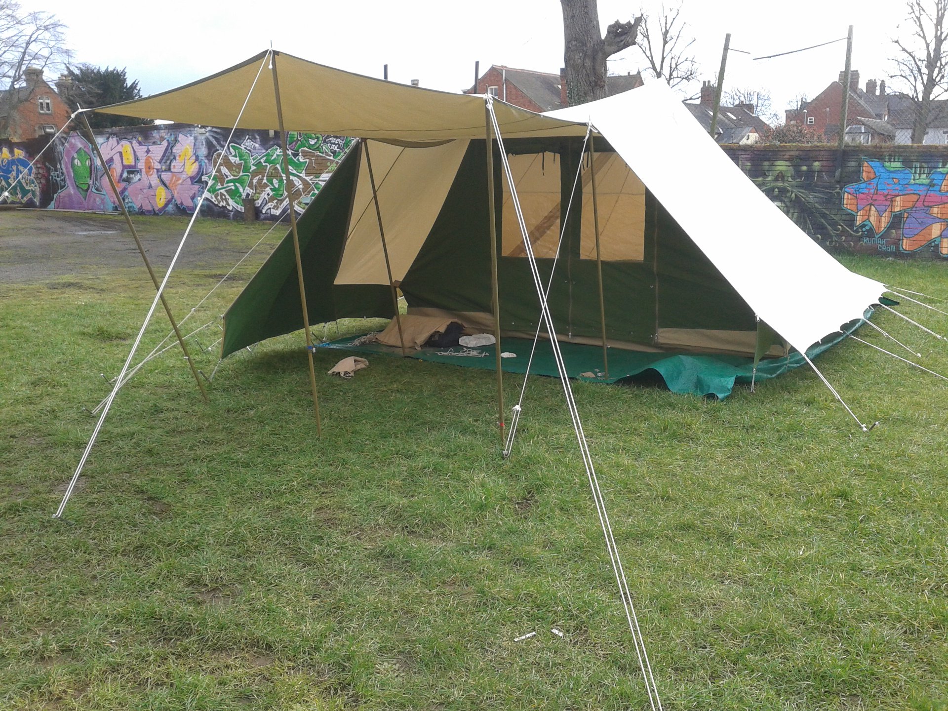 oseberg zelt Viking Tent for History Reenactment Farbe:Hell Elfenbein Foiling COBIZI 16x32 Party Tent