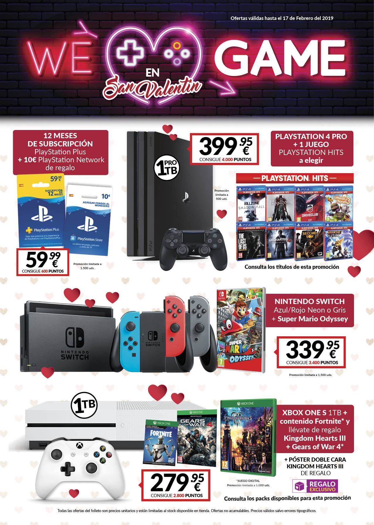ENAMÓRATE de LAS #OfertasSanValentínGAME! 💘 💙 PS4 PRO + Juego