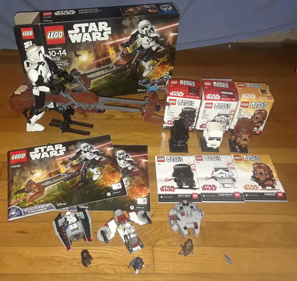 New Star Wars and Ninjago Lego minifigures
