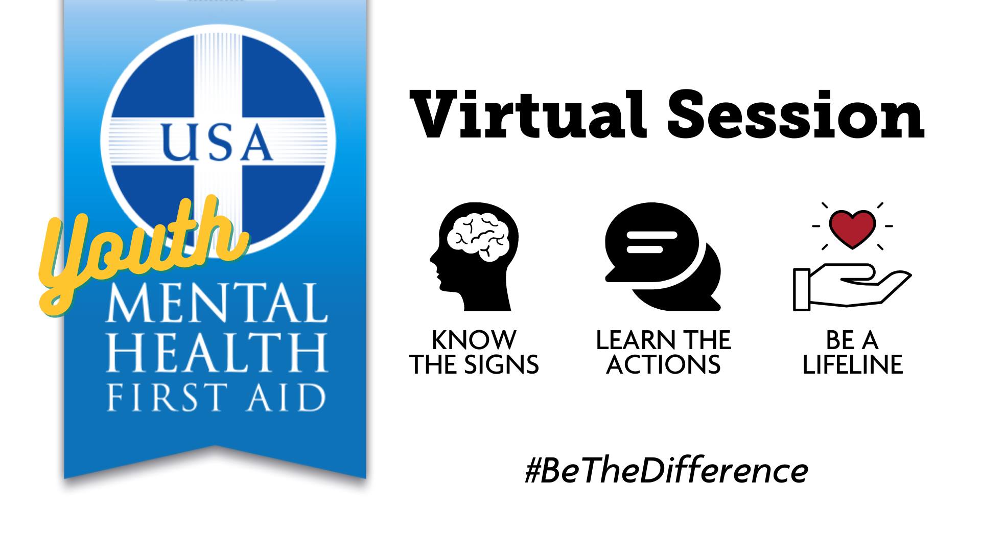 Youth Mental Health First Aid: Virtual Session