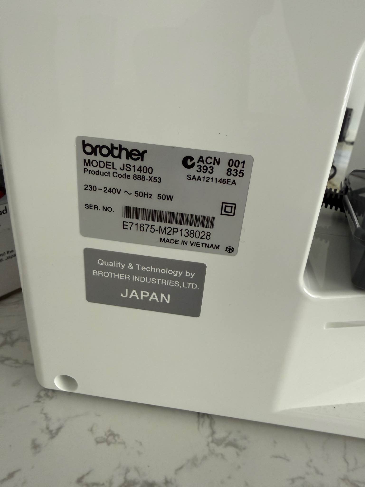 Brother JS1400 Sewing Machine - Sewing Machines & Sergers - Adelaide ...