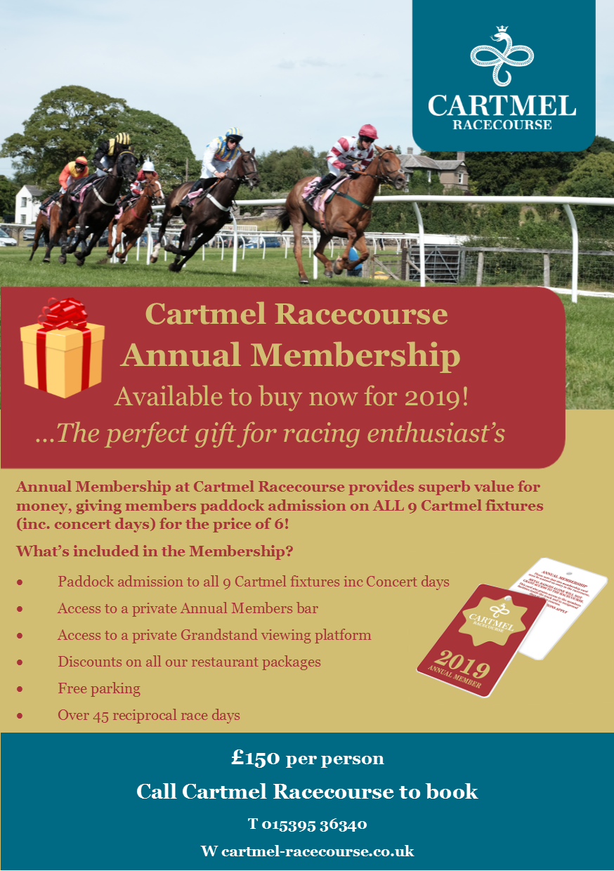 Our great value Annual Memberships... - Cartmel Racecourse