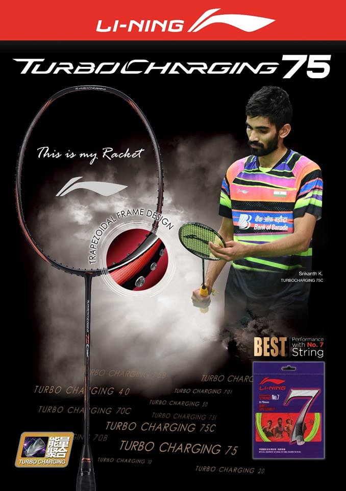 LI-NING TurboCharging 75C Combat ラケット Li-Ning Turbo Charging Z