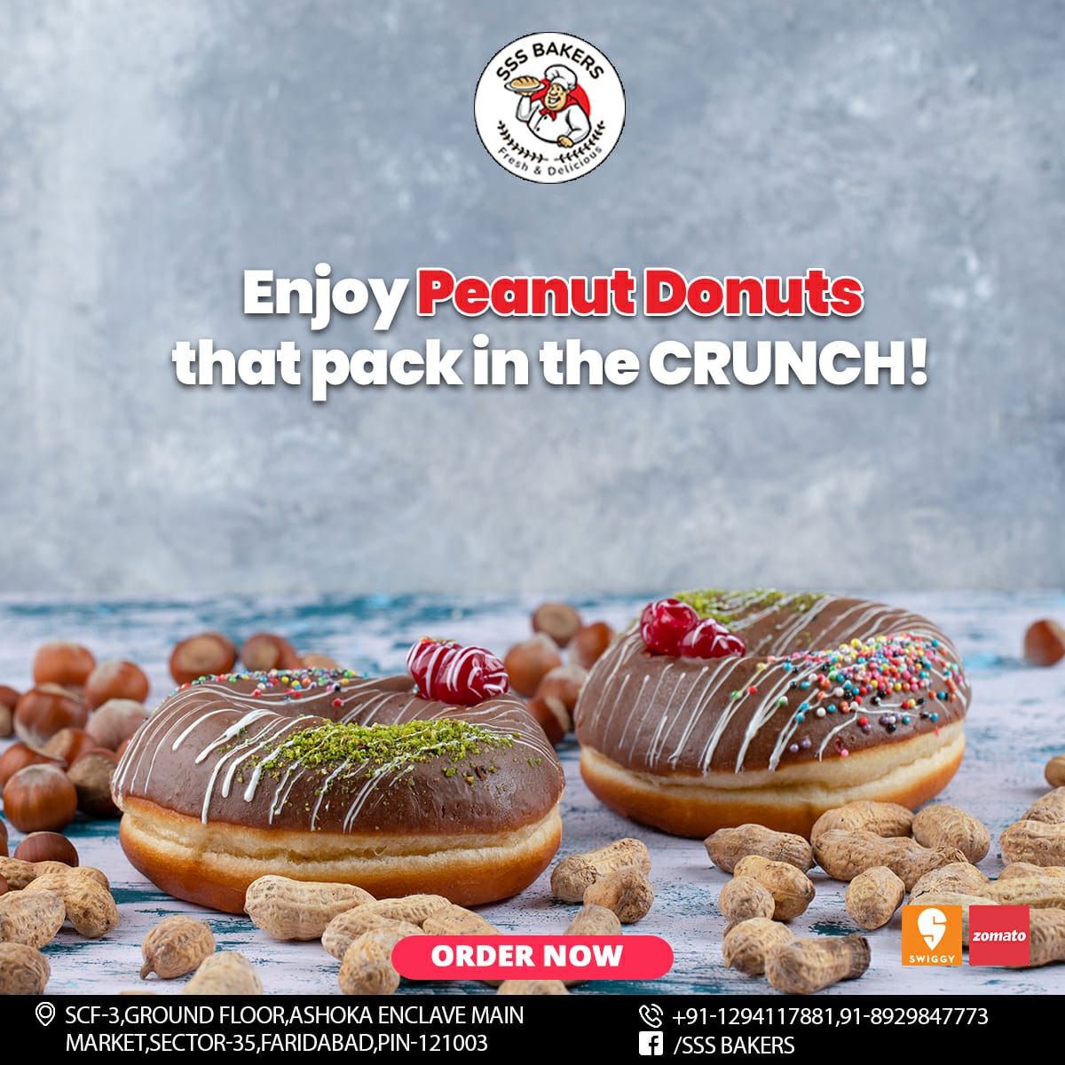 SSS Bakers - Enjoy crunchy and delicious Peanuts donuts... | Facebook