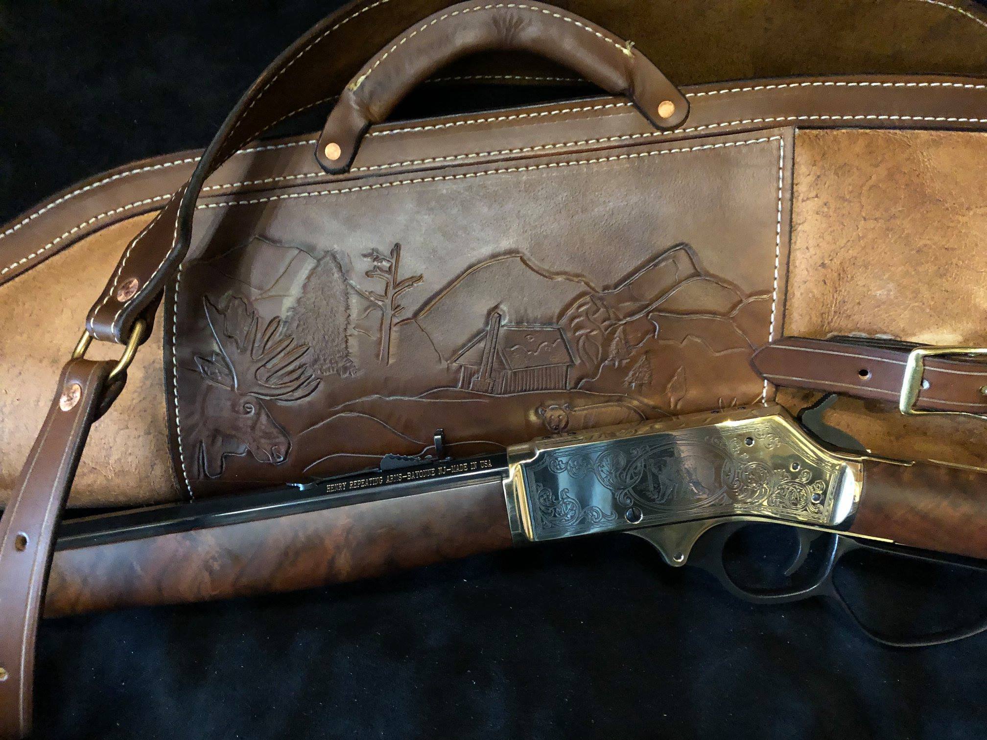 Custom rifle case for a Henry rifle,... - Lobo Gun Leather | Facebook