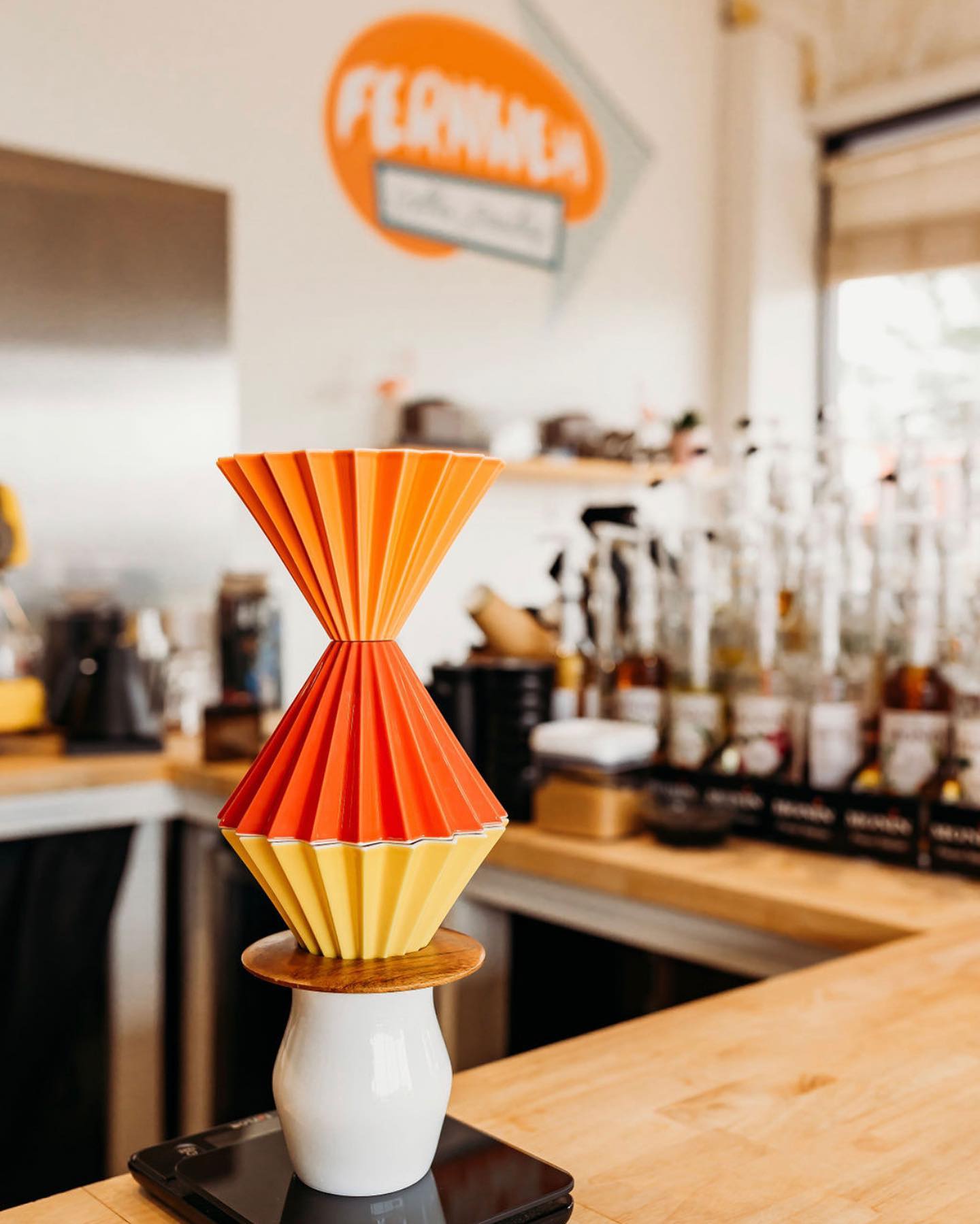 What is the Ceramiche Baldelli pour over coffee brewer?