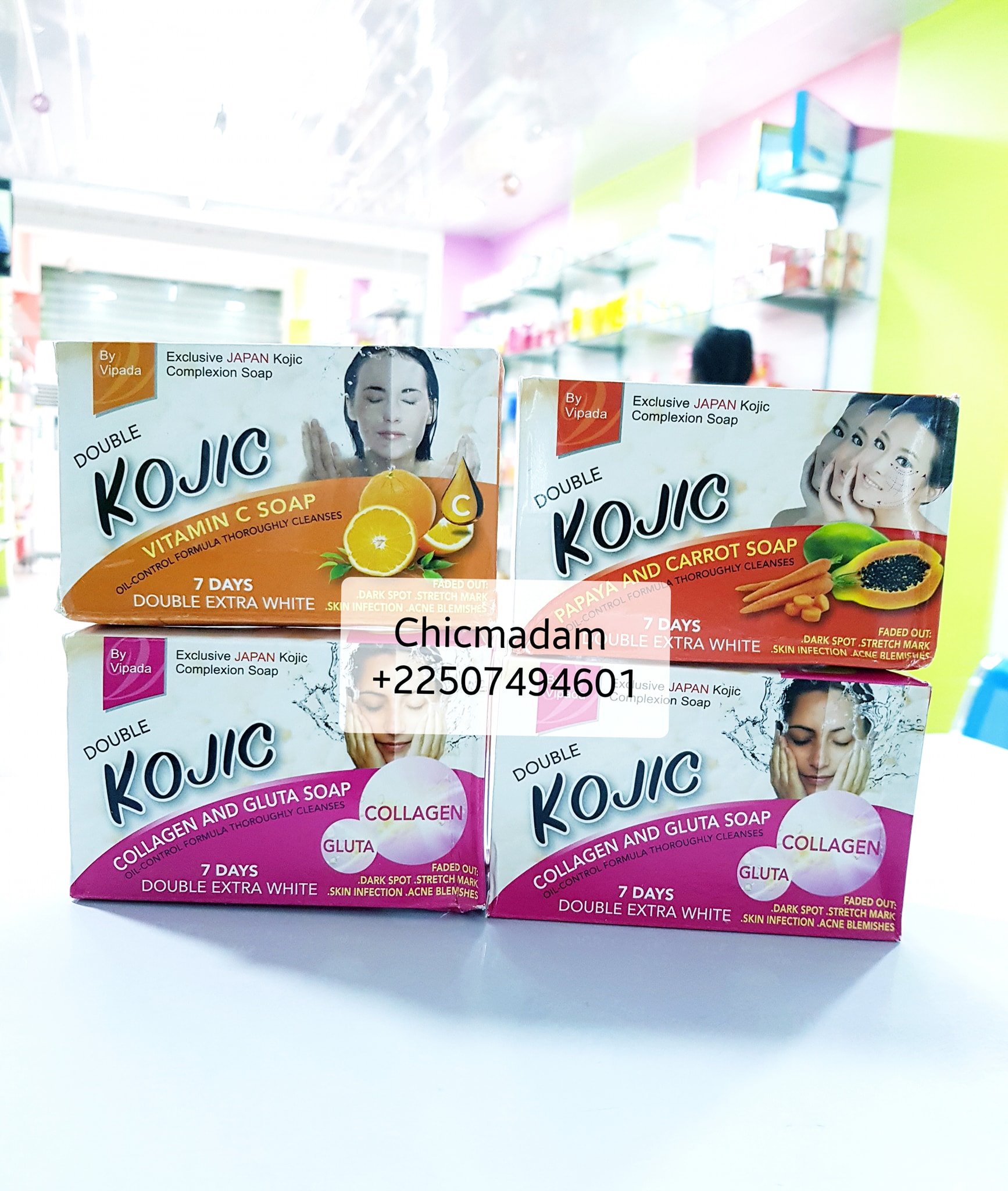 Savon Éclaircissant Carotte & Collagène – Anti-Taches & Imperfections | Vitamine C & Kojic
