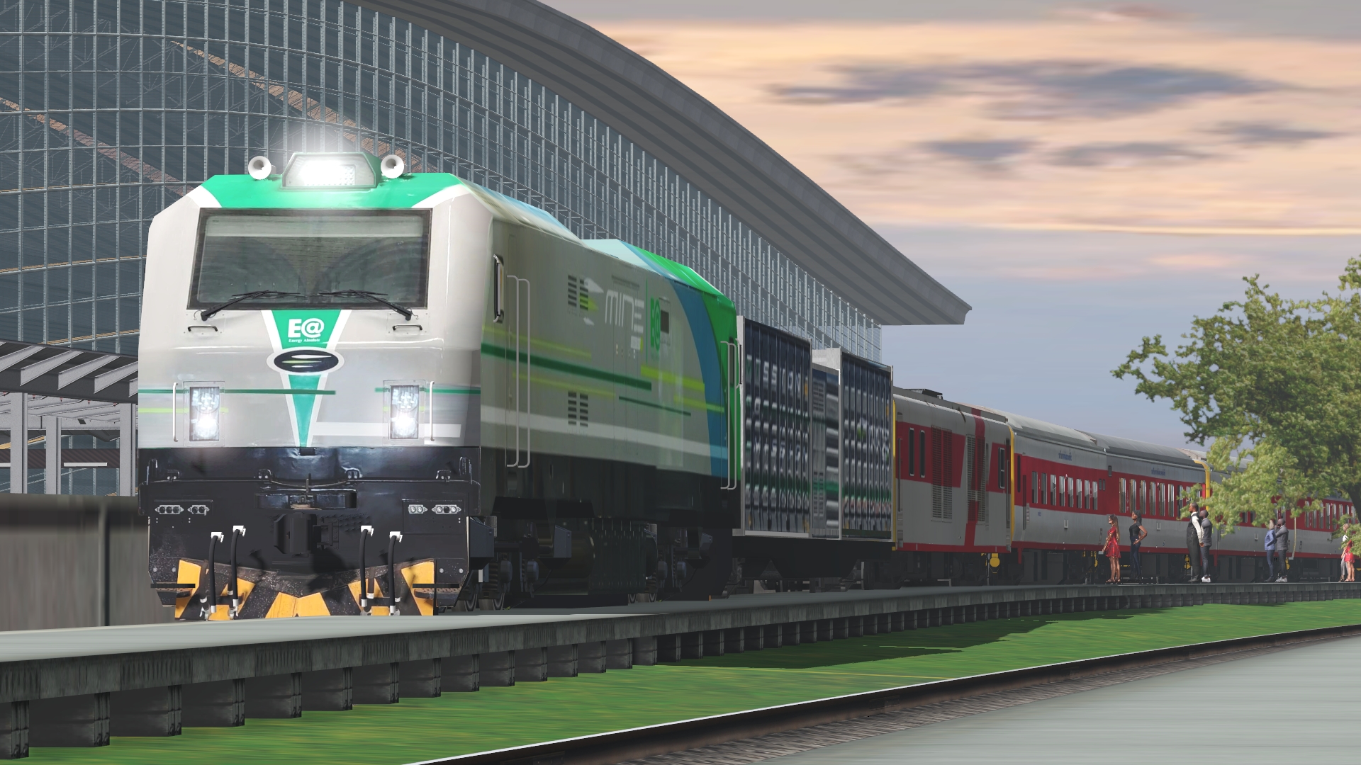 ขบวนทดสอบ ลากตู้... - Route and Skin of Trainz AD/2012/tane