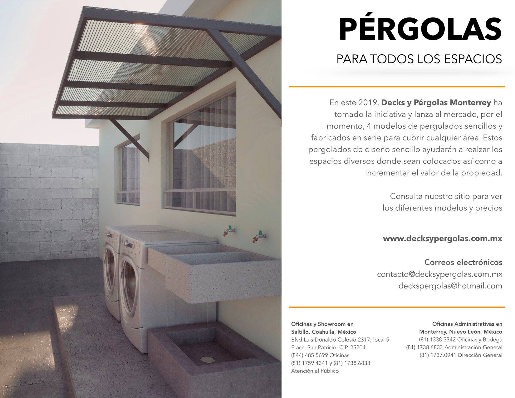 PÉRGOLAS PARA TODOS LOS... - Decks y Pérgolas Monterrey