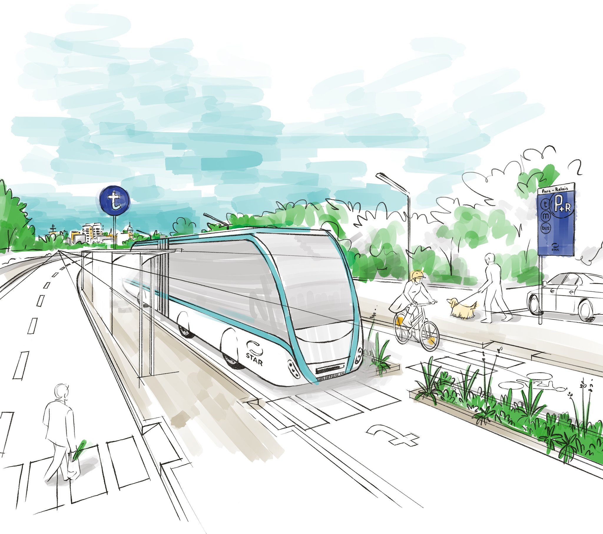 Rennes - Des trambus vont circuler à partir de 2027 ! Un trambus, c'est ...