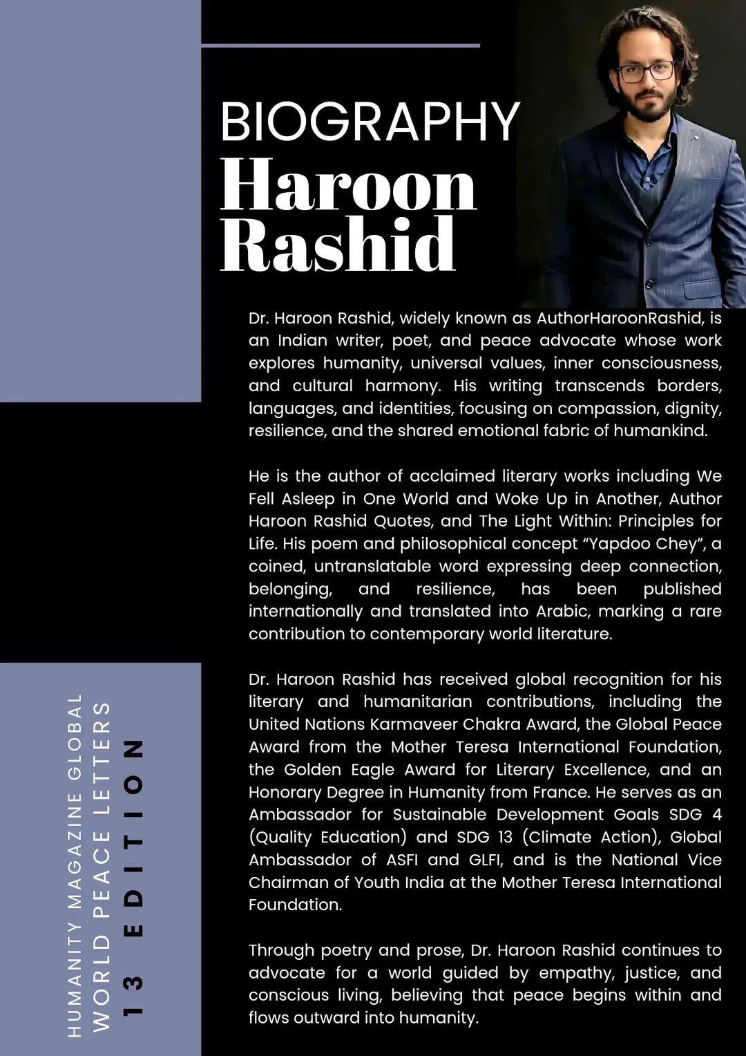Author Haroon Rashid