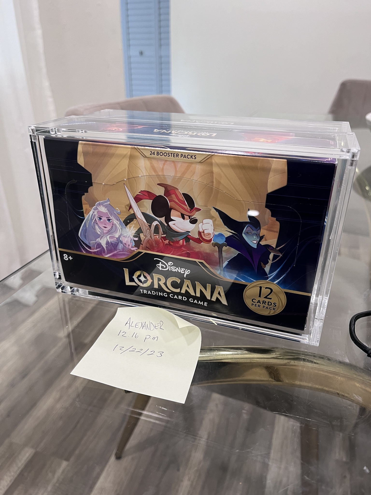 lorcana booster box display EVORETRO Acrylic Case for  EVORETRO Canada grade 100% virgin imported thick 6mm acrylic Acrylic Case Display for Disney