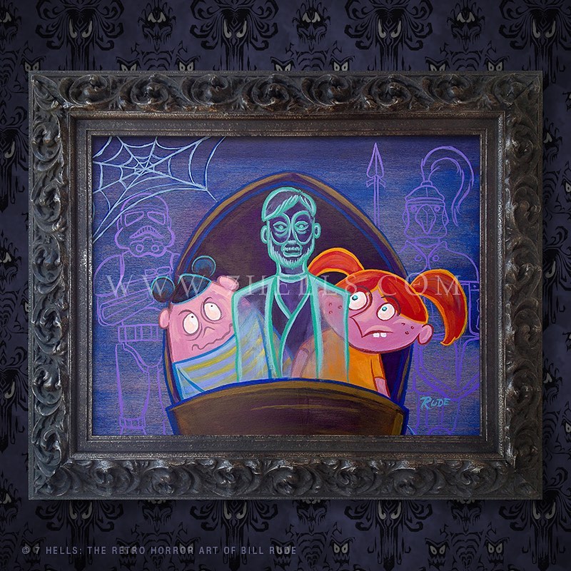 Happy... - 7 Hells: the Retro Horror Art of Bill Rude