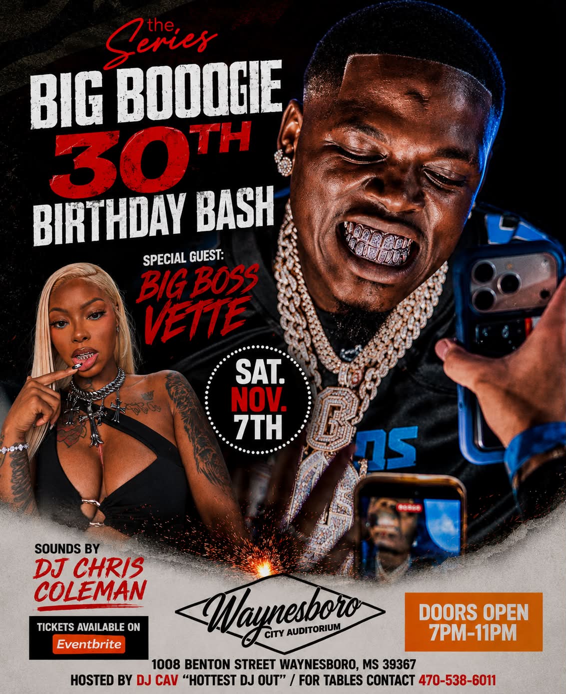 Big Boogie's 30th birthday bash in Waynesboro MS