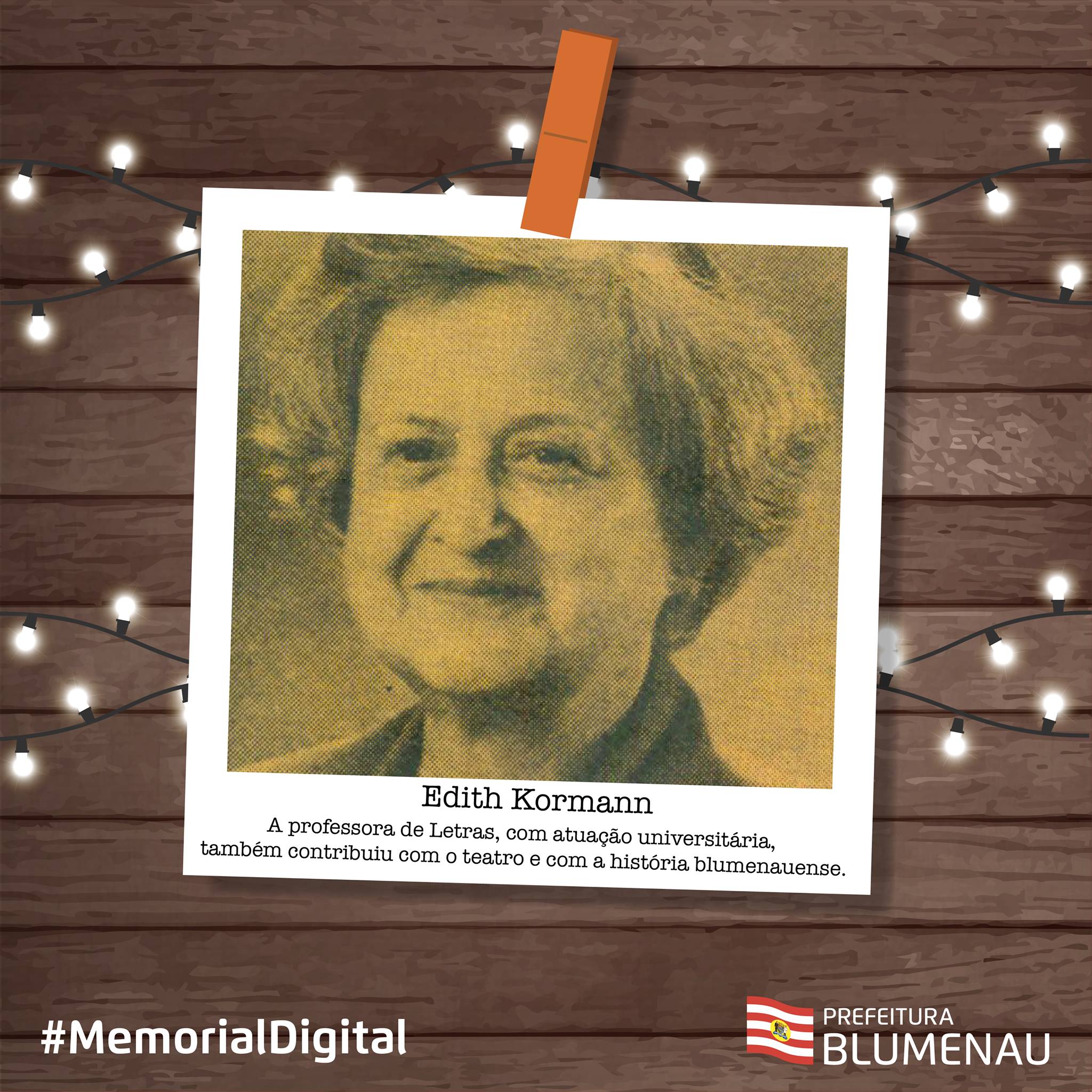 Prefeitura - Edith Kormann foi uma grande artista. Bacharel em Direção ...