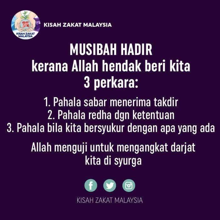 Kisah Zakat Malaysia Hikmah Sebalik Musibah Mengapa Rasulullah ﷺ Sentiasa Berpesan Kepada Para Sahabat Yang Miskin Yang Susah Dan Sering Kelaparan Supaya Sentiasa Sabar Dan Berfikir Perihal Apa Yang Positif Disebalik