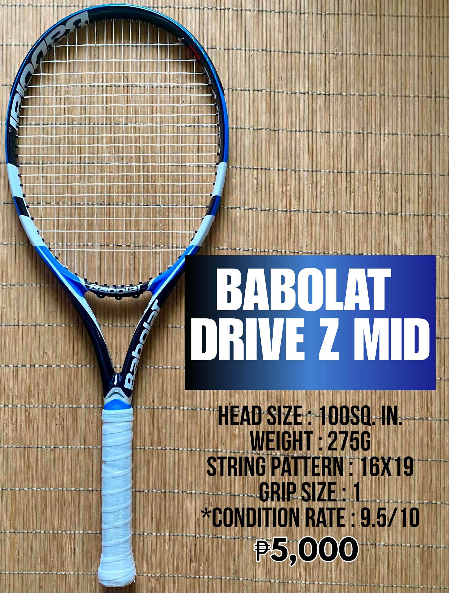 Babolat Drive Z Mid tennis racket for sale in San Miguel, Tarlac City
