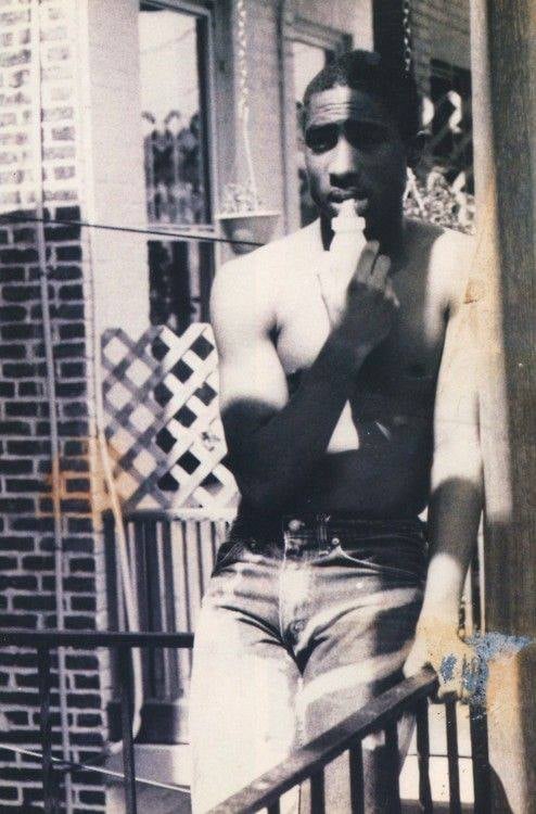 Photo taken of Tupac Shakur in 1987 by John Coles at John Coles