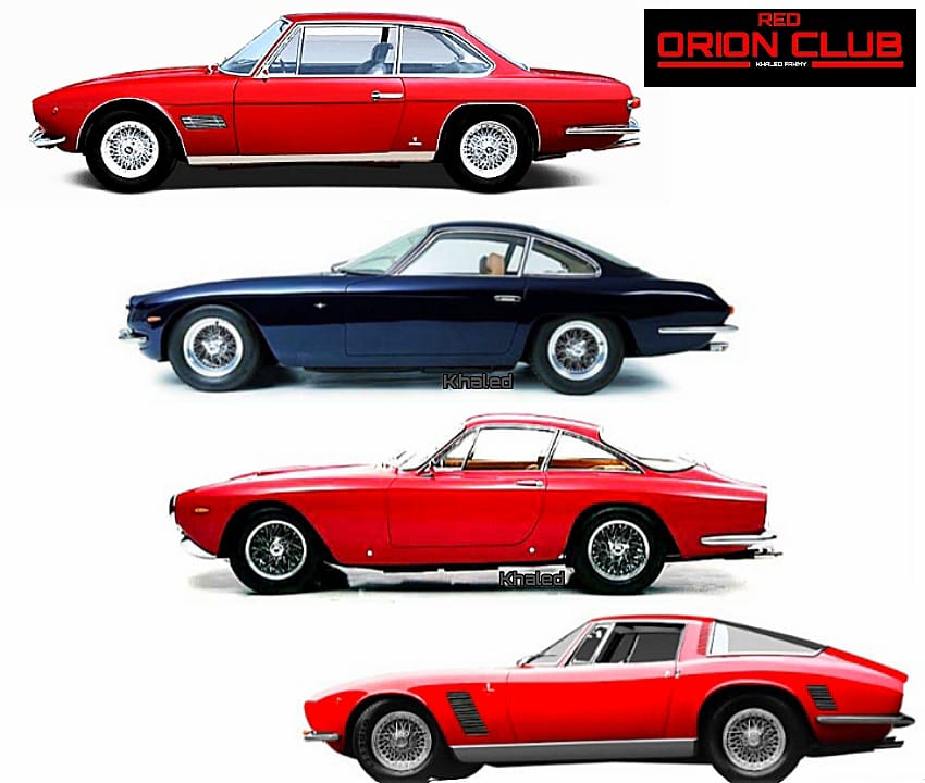 1960s luxury cars: Maserati Mexico, Lamborghini 400 GT, Ferrari