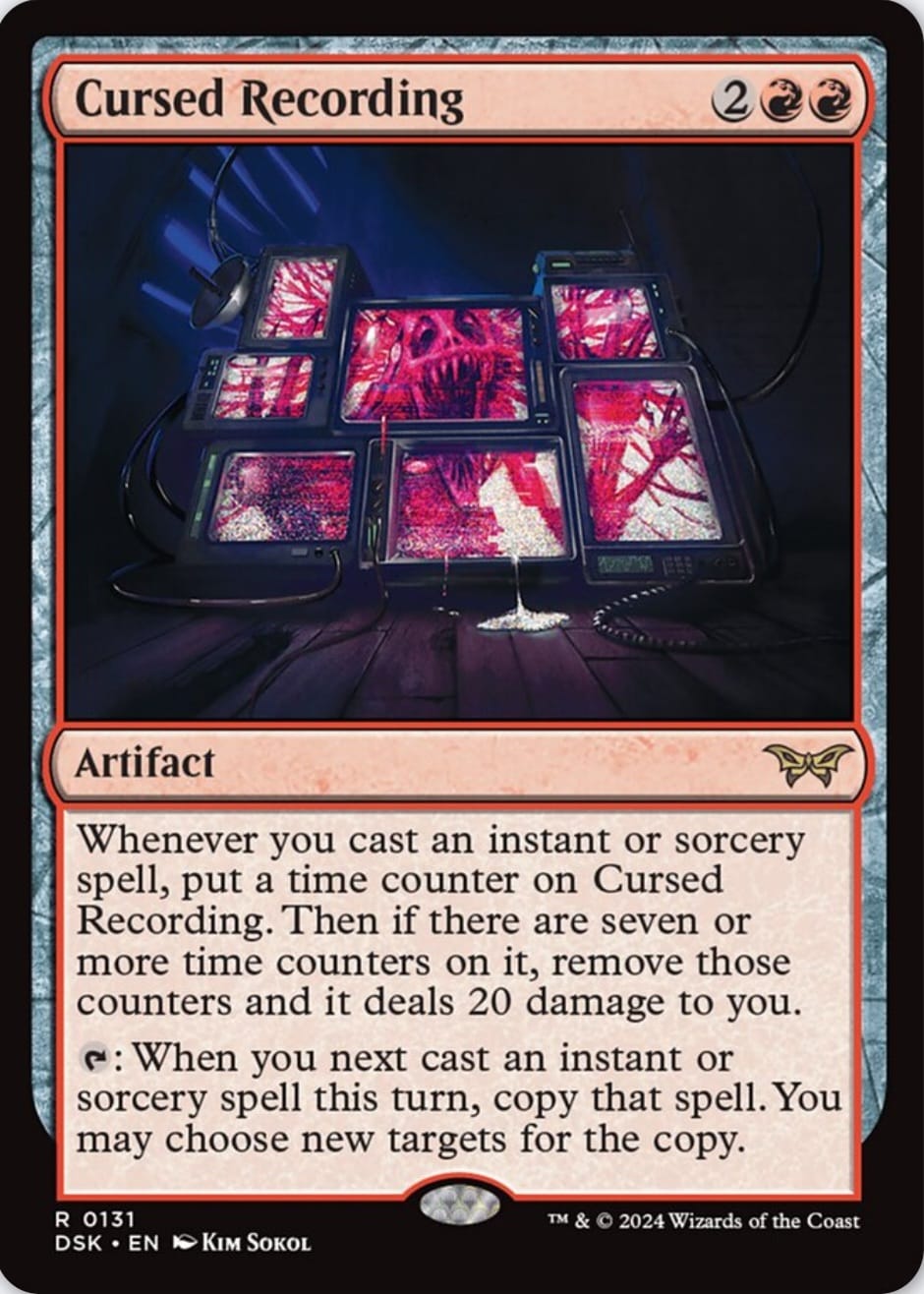 What is the Magic: the Gathering Cursed Scroll card?