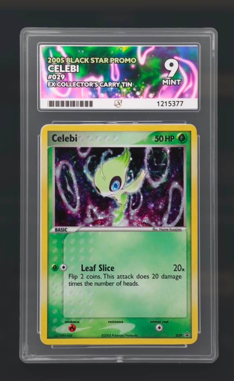 Black Star Promo Celebi Pokémon Card for Trade or Sale £1100