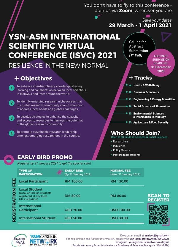 YSN-ASM International Scientific Virtual Conference (ISVC) 2021