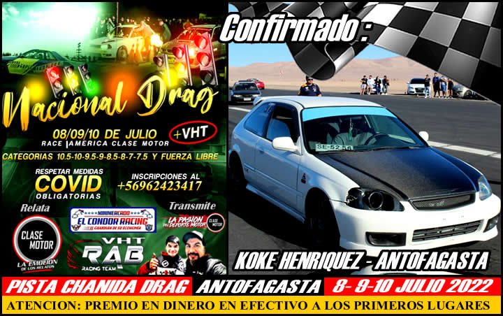Clase Motor - Nacional de Drag en Antofagasta. Chanida Drag Debernardi ...