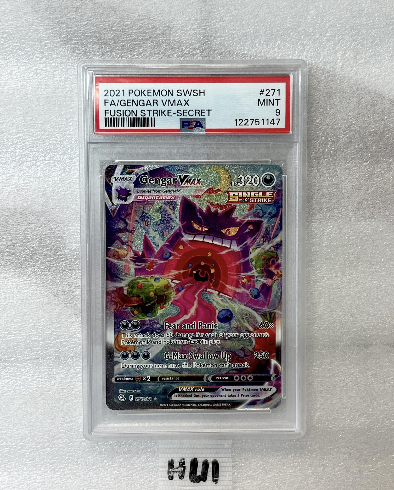 ? PSA 9 – GENGAR VMAX ALT ART (FUSION STRIKE) ?