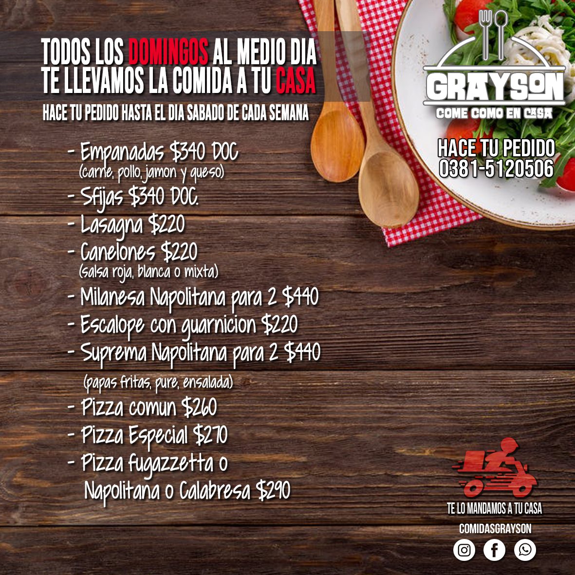 Comidas Grayson