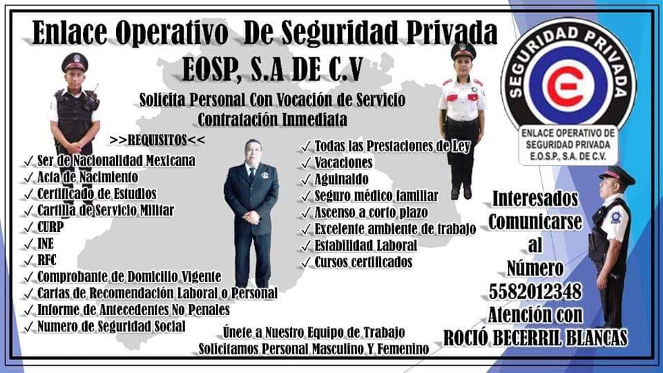 Reclutamiento Enlace Operativo de Seguridad Privada