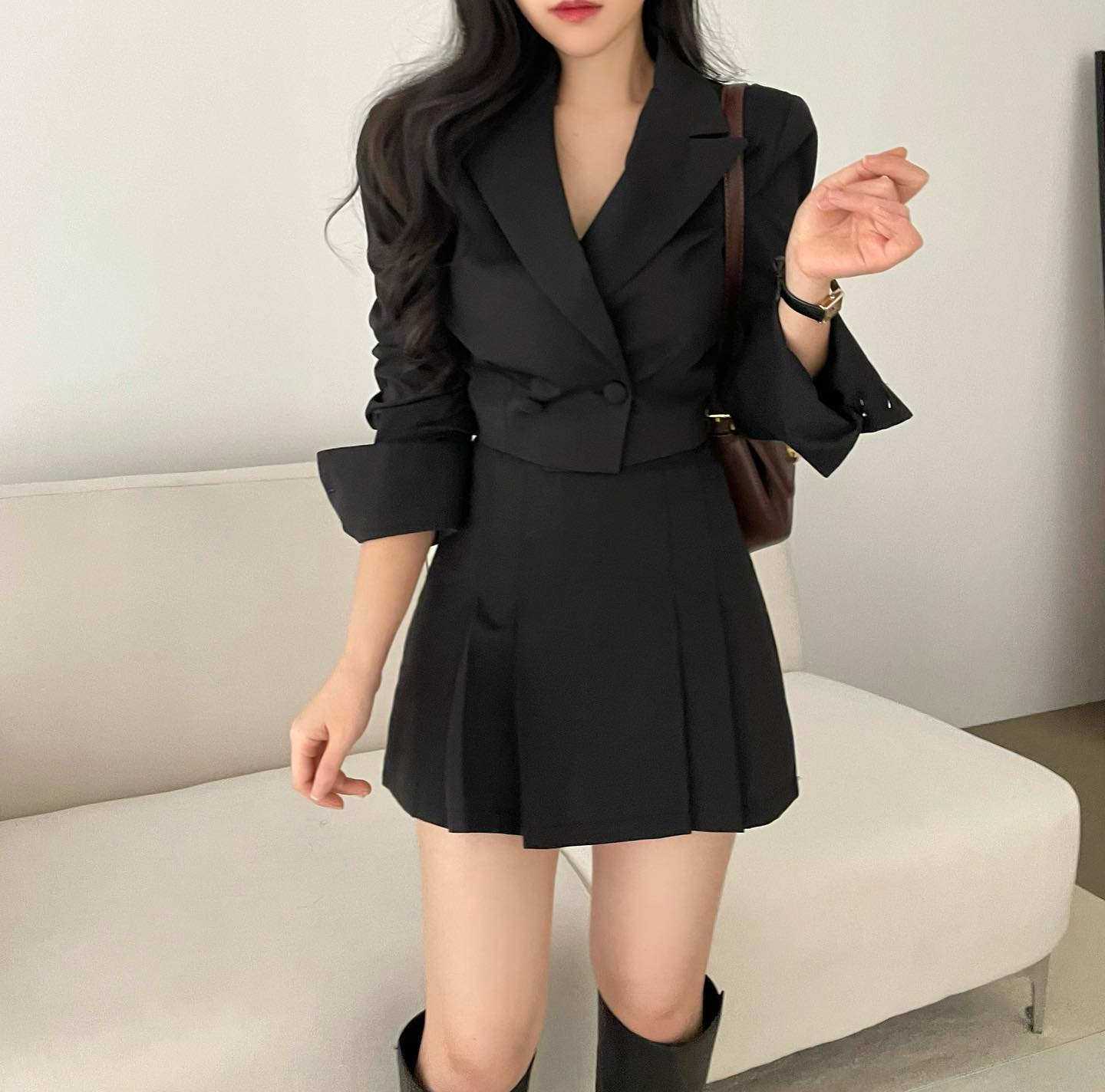 doeun_closet - #인기템 작년 봄 🔥랭킹1위 했던 테리 투피스 세트! 졸업사진이나 하객룩으로...