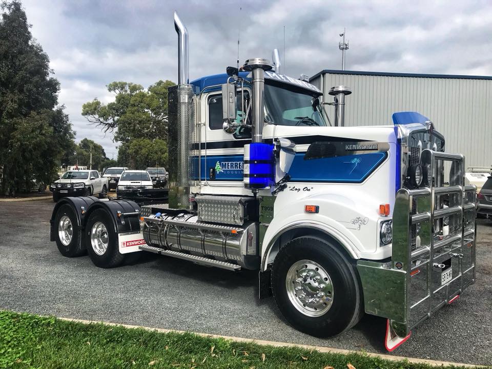 Merrett Logging - The fresh Kenworth 909 has just rolled...
