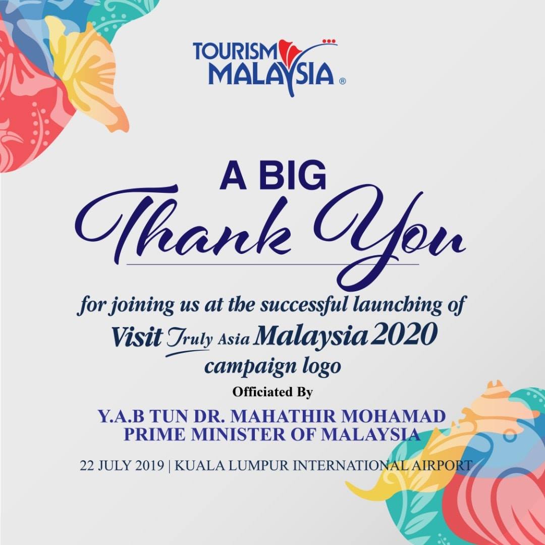 Tourism Malaysia A Lot Of Hard Work Went Into Making Visit Malaysia 2020 Logo Launching Go Off Smoothly Without Your Support And Ongoing Contributions This Event Could Not Have Been Such