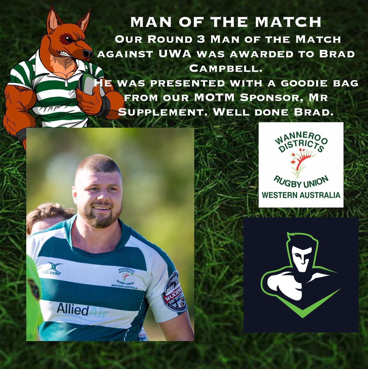 Wanneroo - Well done Brad. And thank you @mrsupplement | Facebook