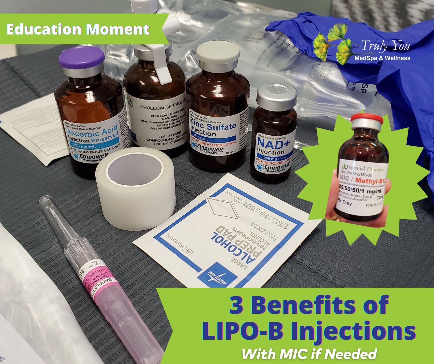 lipo b and b12 injections 📗Education on Lipotropic (Lipo-B) with MIC. They are a new solution that helps promote healthy bodily function support natural weight loss. Being highly robust and effective, they offer dozens of B12 Injections for Mental C-HealthWellness Size:1000 mcg/ml - 1 box (10amp. x 1ml)