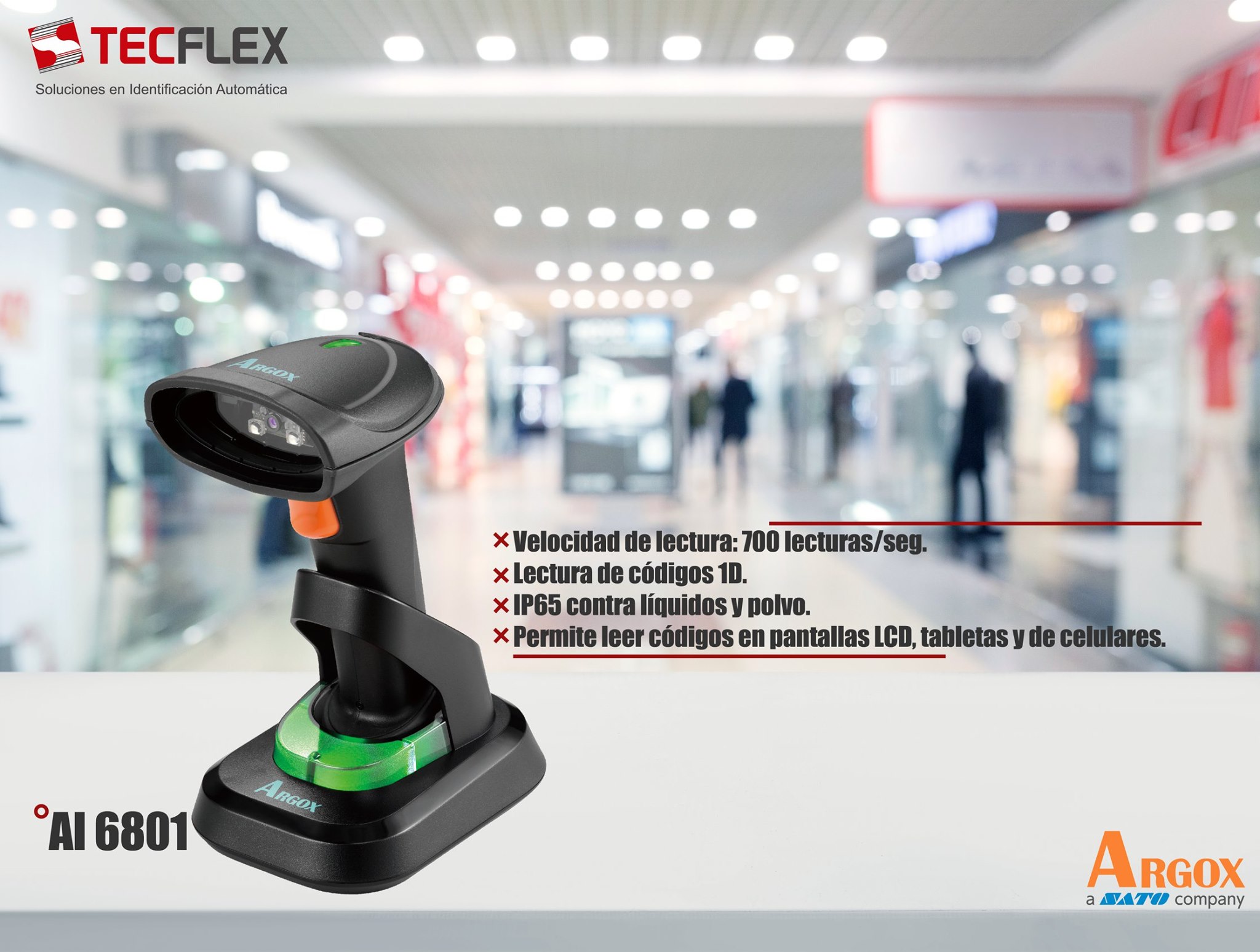 Tecflex - 📌 AI-6801 es el primer lector robusto 1D tipo...