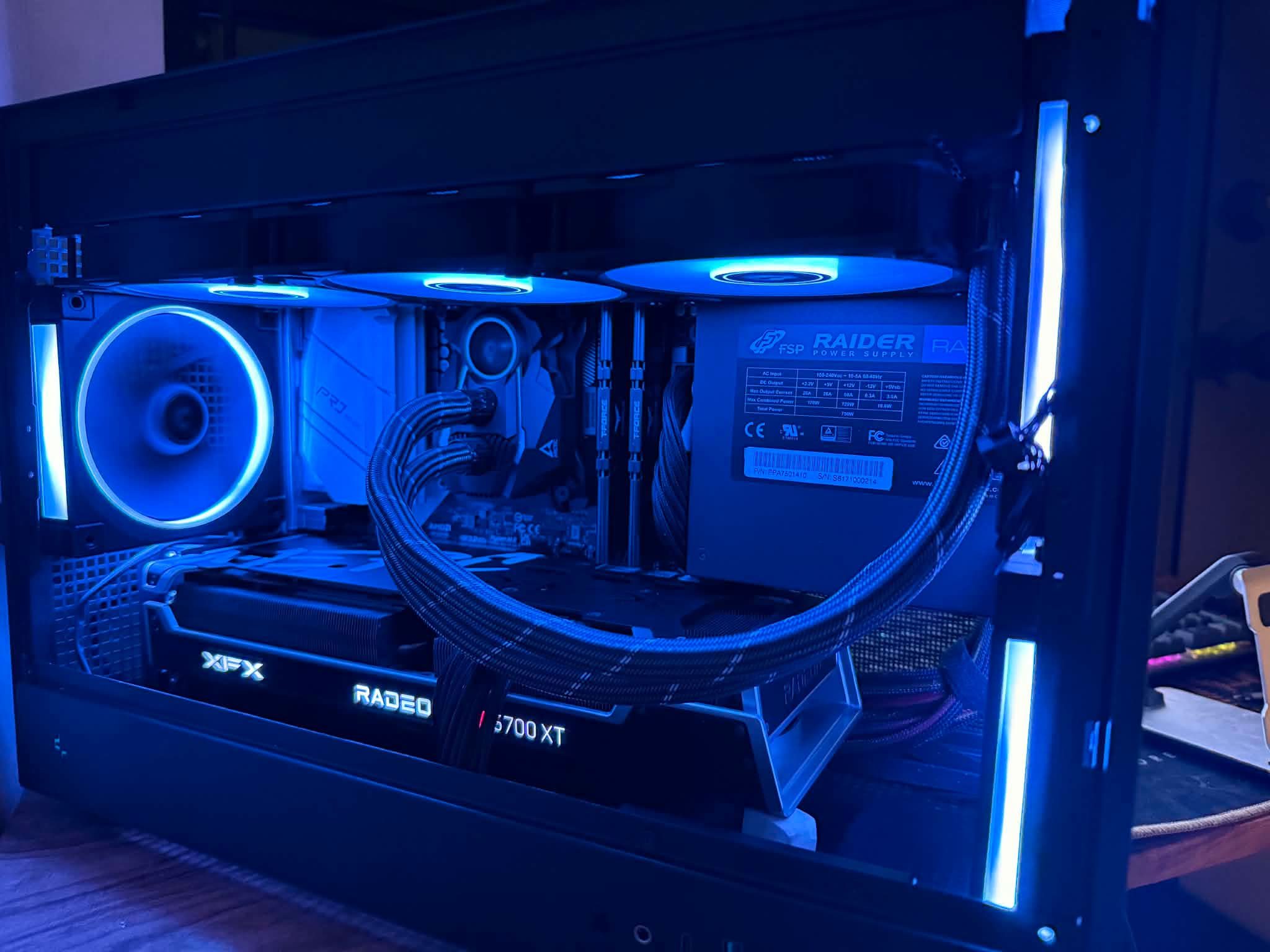 CPU: Ryzen 7 5700x CPU Cooler: AK400 Deepcool – BNEW GPU: Sapphire